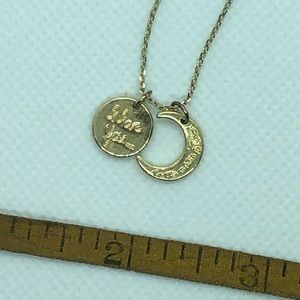 Dainty Gold color charm necklace